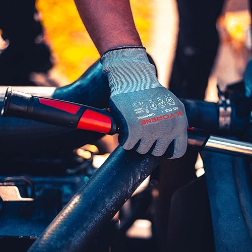 Miniatura 6 de 00-003 Guantes de trabajo protectores Kyorene - Guantes de grafeno resistentes a la abrasión - Paisajismo, almacén, guantes de manitas