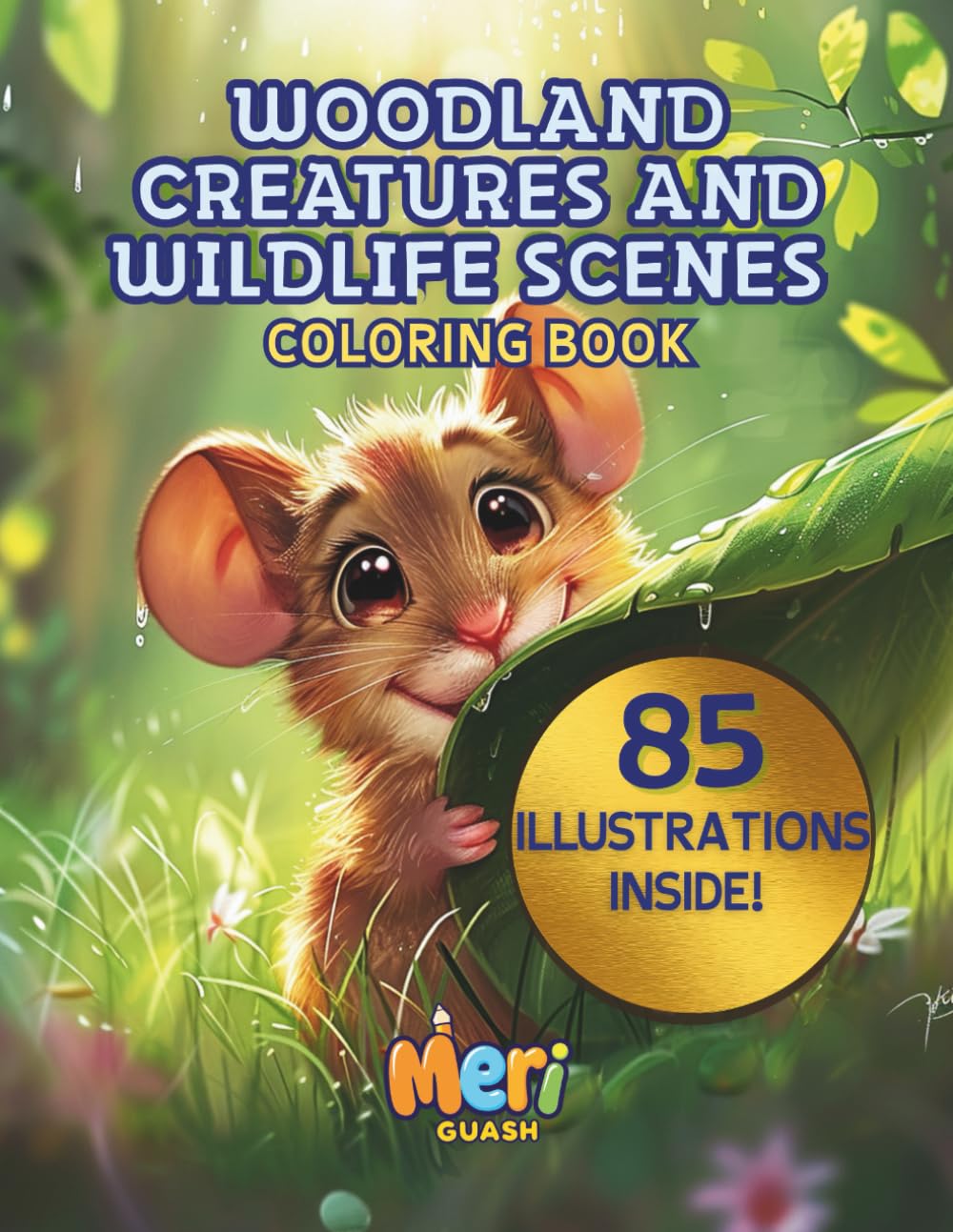 WOODLAND CREATURES AND WILDLIFE SCENES: Coloring Book for Children & Nature Lovers with Forests, Deers, Foxes, Rabbits, Rivers, Birds, and Much More ... Development (Creative Coloring Adventures)