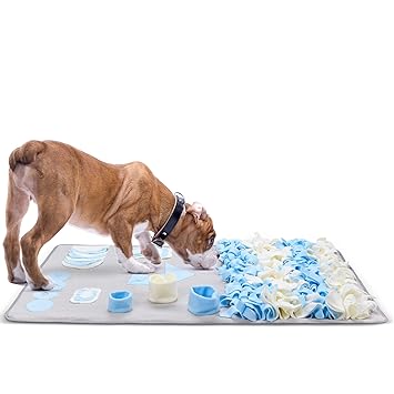Fida Dog Snuffle Mat for Small Medium Large Breed, Puppy Treat Feeding Mat for Foraging, Training Mats Pet Activity/Toy/Play Mat, Machine Washable- Perfect for Stress Release,