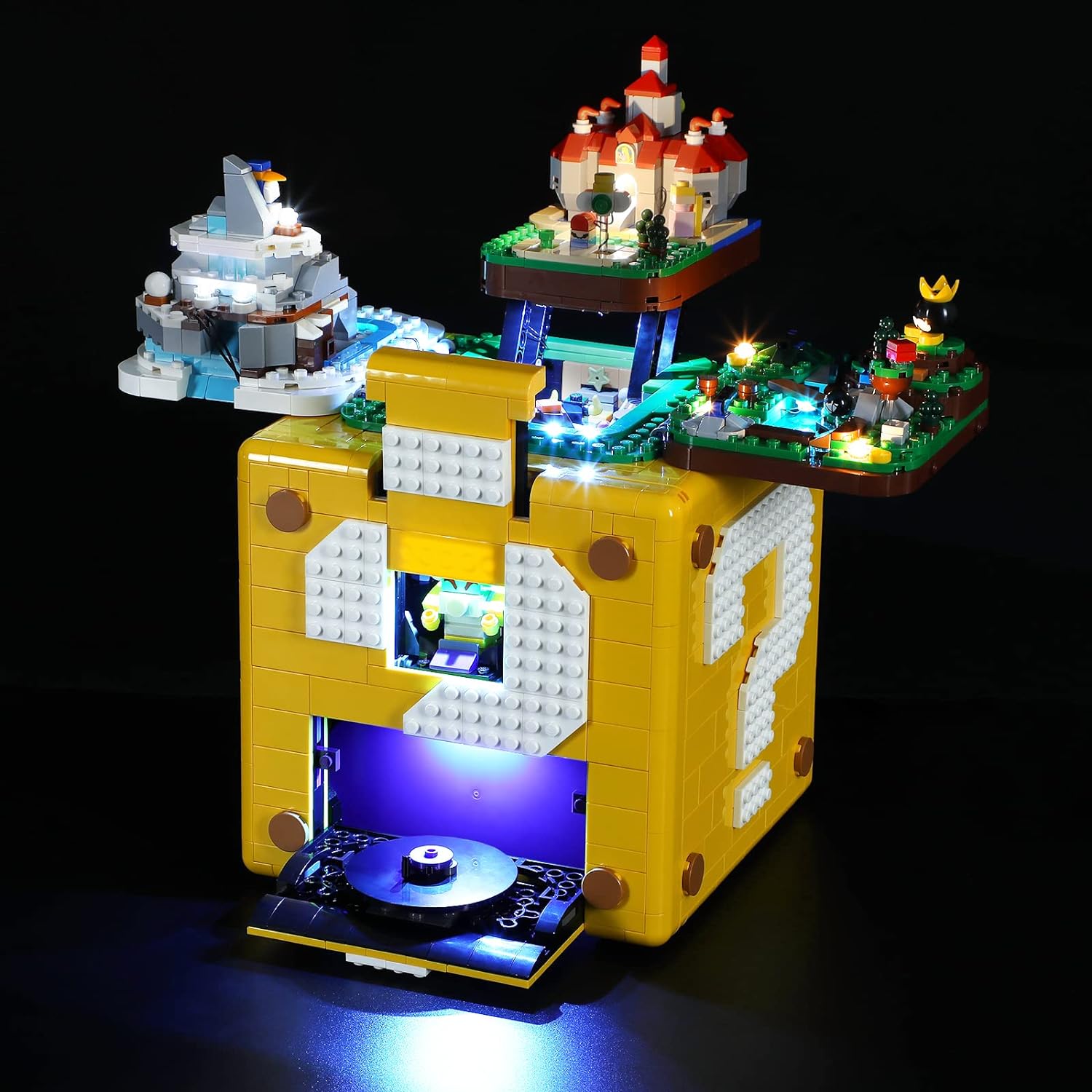 LED Light Kit Compatible with Lego Super Mario 64 Question Mark Block - Lighting Set for Super Mario 71395 (Model Set Not Included)