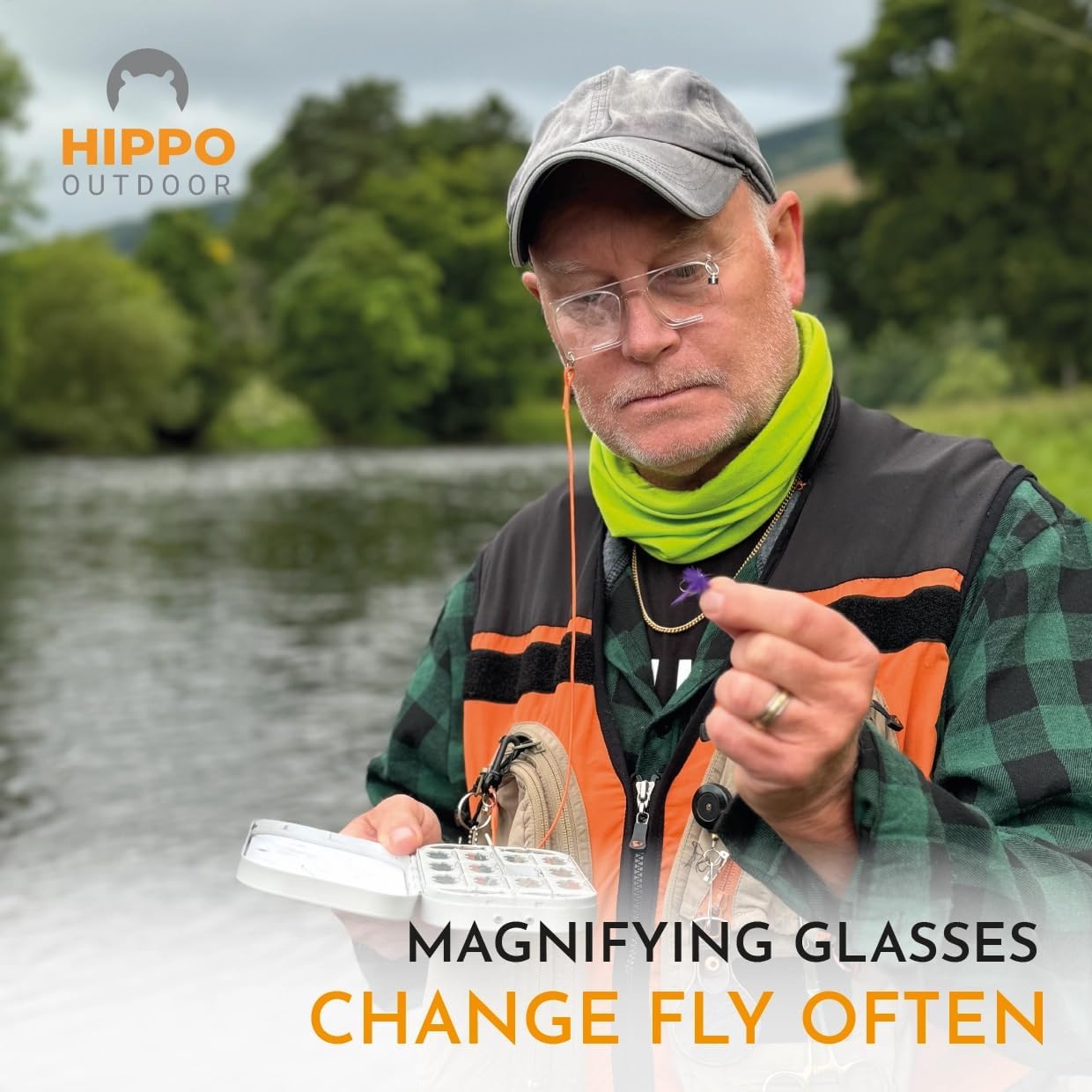 Fly Fishing Sport Glasses for easy exchange fly image 2