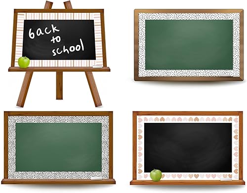 Miniatura 4 de 69 pies, diseño bohemio de rayas con diseño de arco iris, corazón, lunares, colorido, estético, calcomanías retro para tablón de anuncios, para