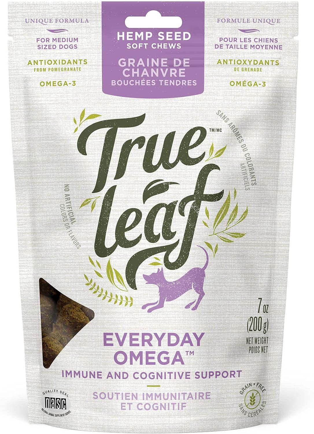 True Leaf Pet Hemp Everyday Omega Chews 200g (77001)