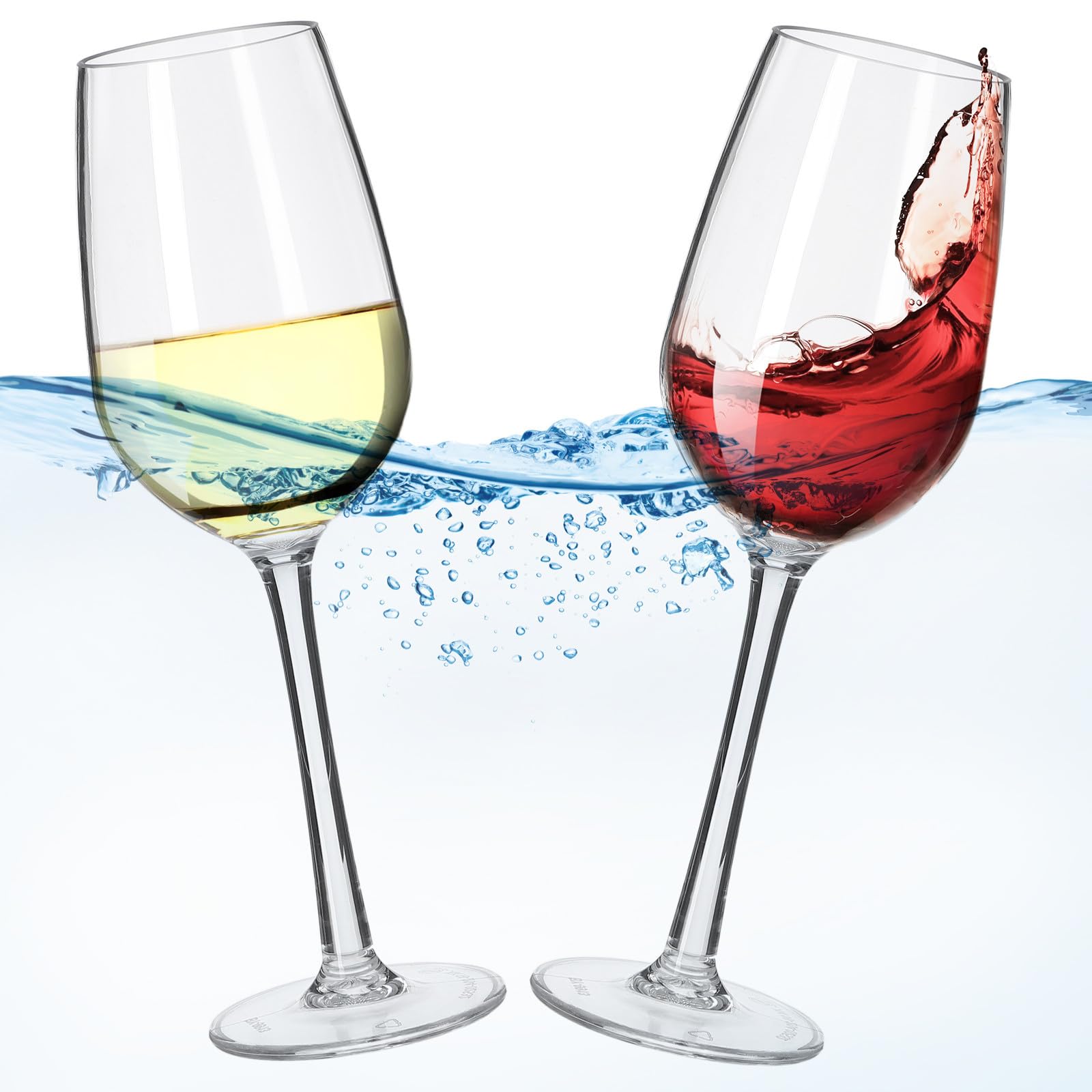 Copas de vino irrompibles que flotan: evita roturas de cristal en piscina y playa