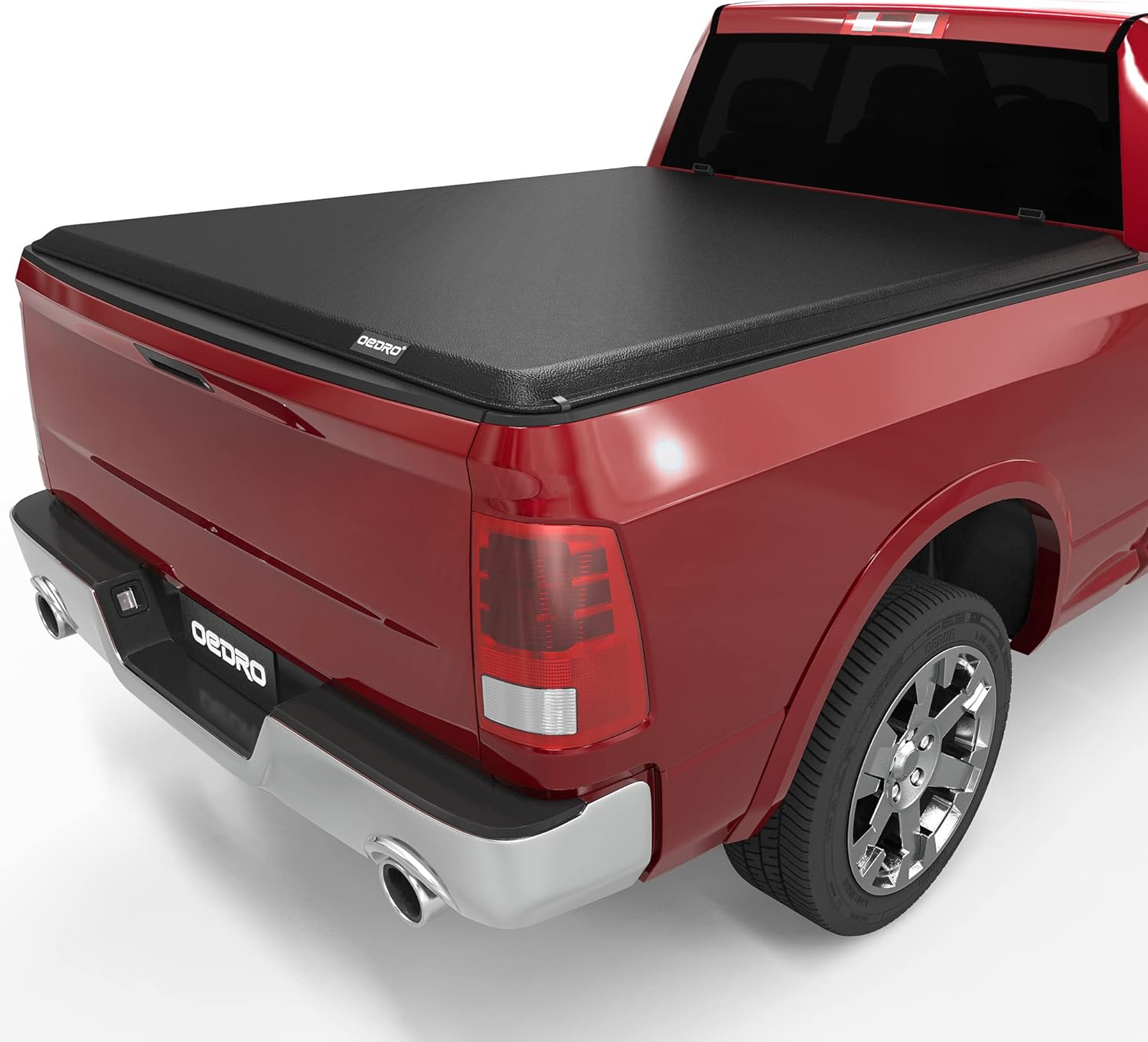OEDRO Soft Roll Up Truck Bed Tonneau Cover Compatible with 2002-2023 Dodge Ram 1500 Classic Only, 2003-2023 Dodge Ram 2500 3500, Fleetside 6.4 Ft Bed w/o Ram Box 6.4ft Bed 1500 classic/ 2500 3500