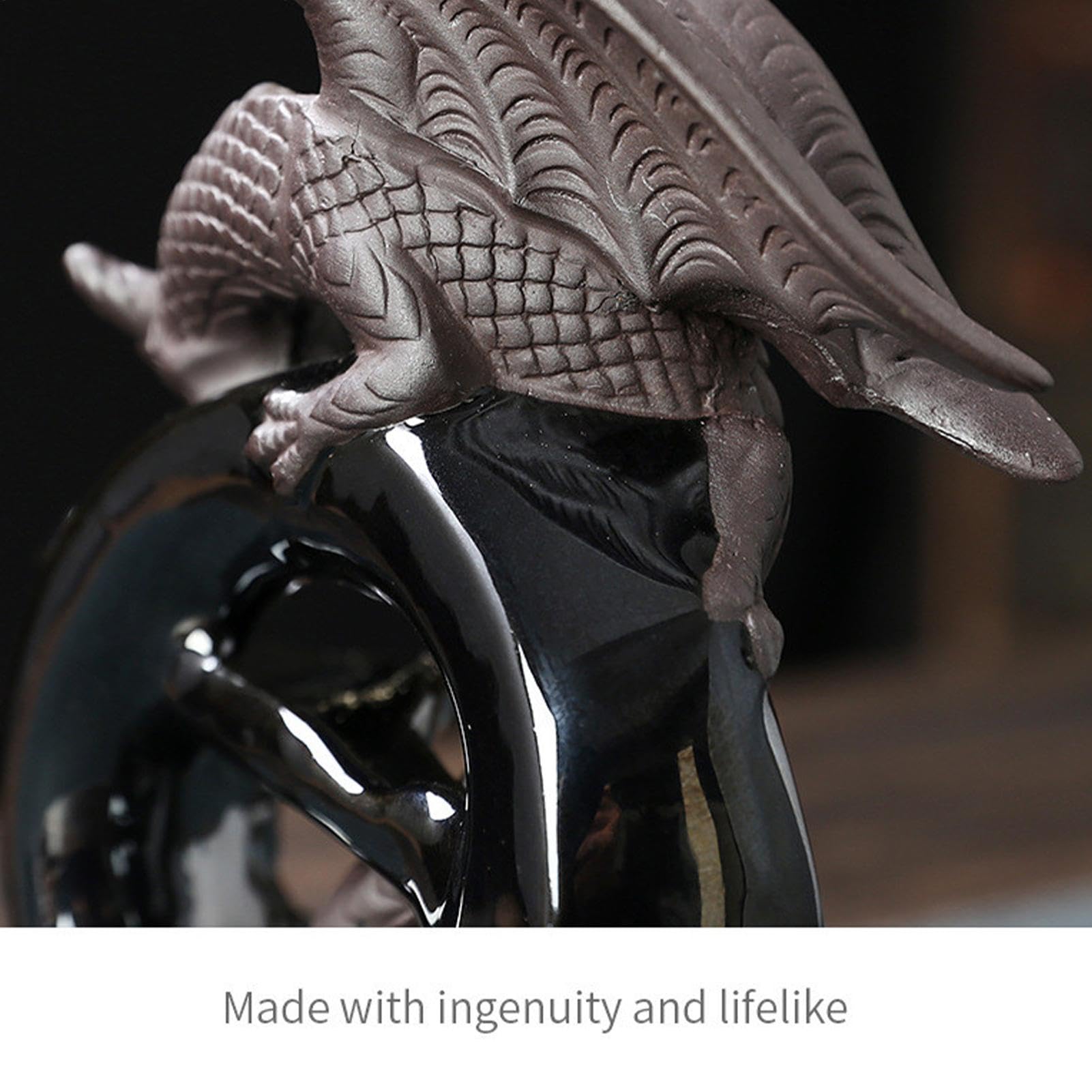 Fly Dragon Burner Statua Waterfall Incense Holder, Home Decor Dragon