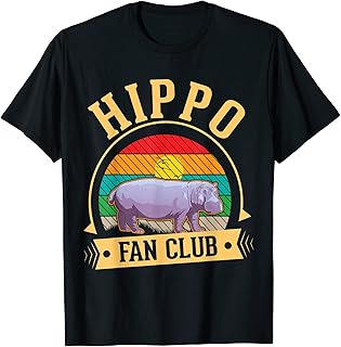 Hippo Fan Club Hippo Hippopotamus T-Shirt