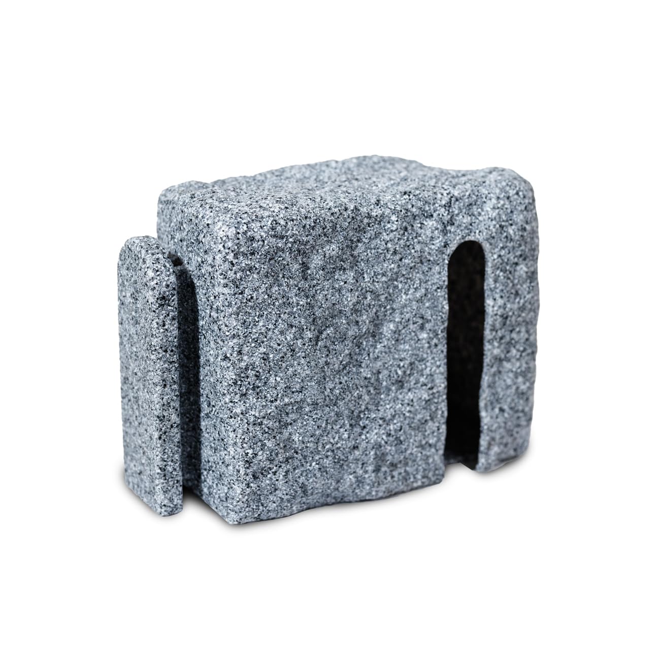 BeutaFaux Stone Left Turn Block – 7" L x 4" W x 6.5" H – DIY Dig-Free Landscape Edging Block | Creates a Left Turn in Your Edging Project | 1 Piece - Greystone