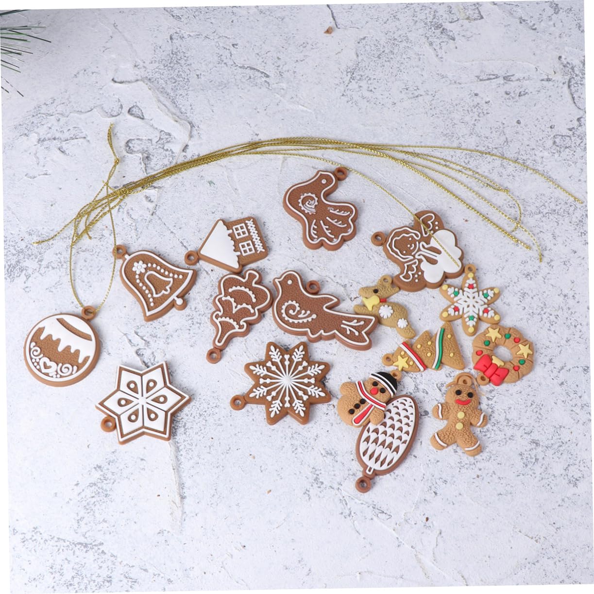 IMIKEYA 3 Stück 28 1 Weihnachtsanhänger zum Aufhängen weihnachtsbaumanhänger Dekorationen Festliche Dekoration Weihnachten Weihnachtsbaumschmuck Ornament Lebkuchenmann hängendes