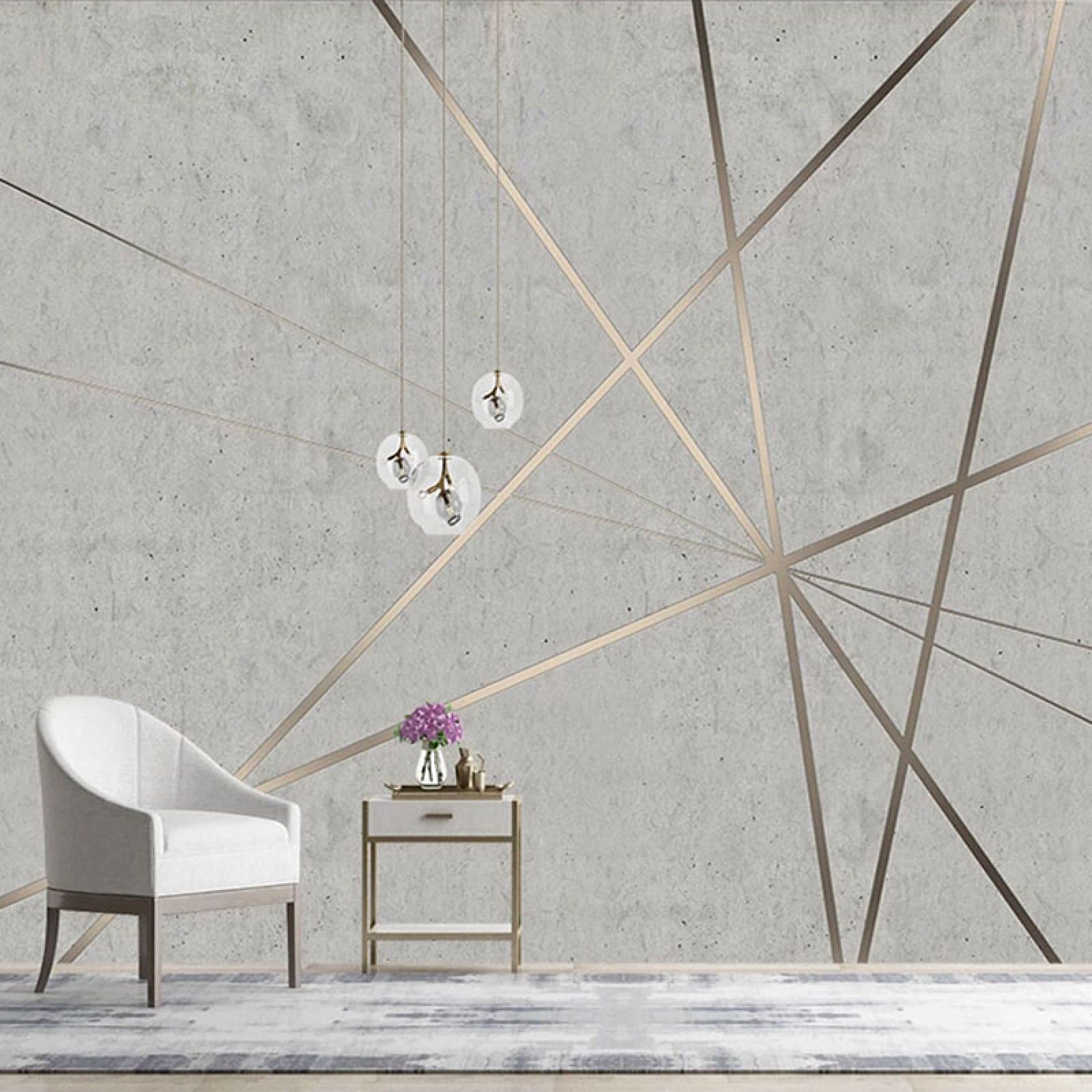 Mural moderne salon effet ciment pour personnaliser votre bureau
