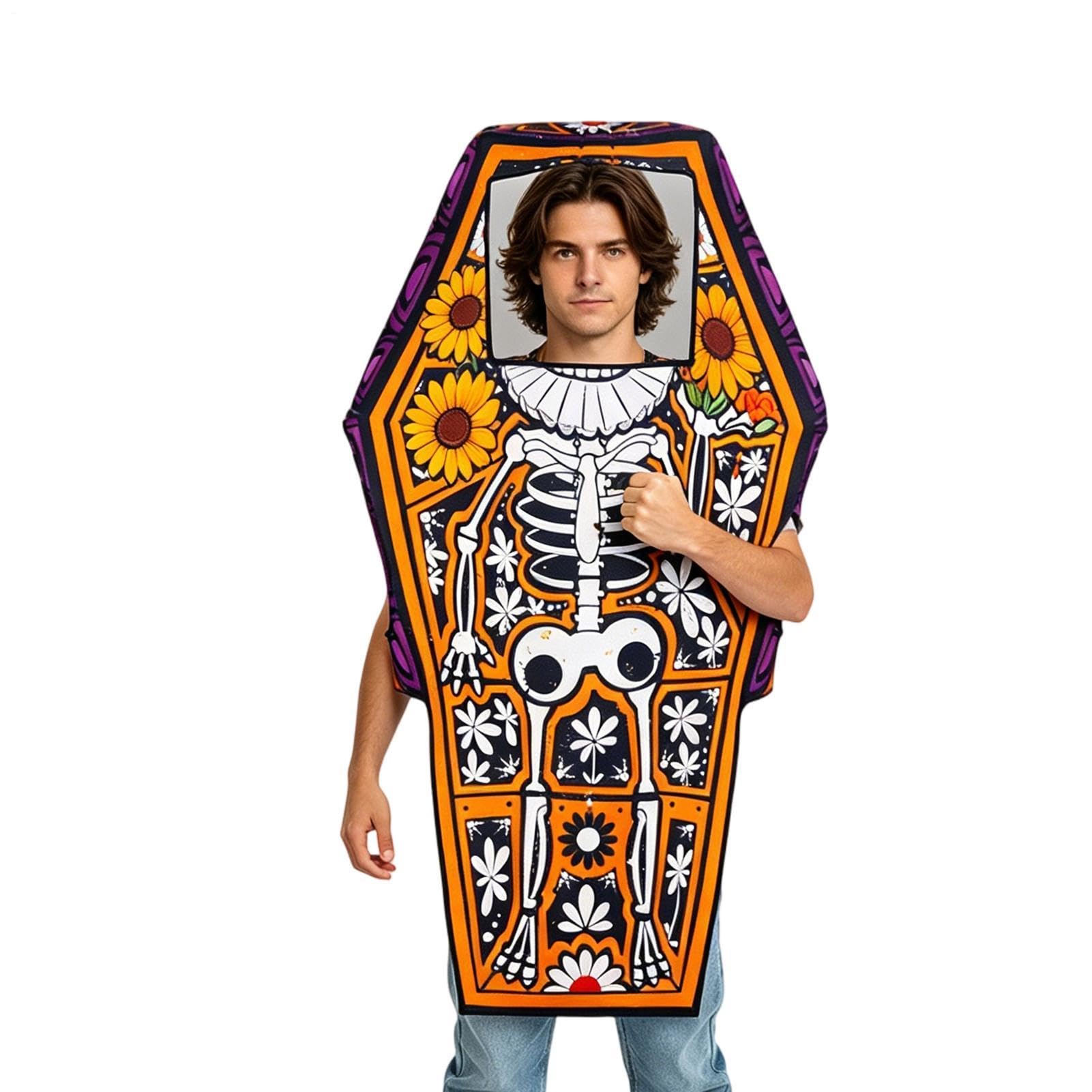 Costume Squelette Cercueil Ample : Ne Soyez Plus Serré à Halloween - 8
