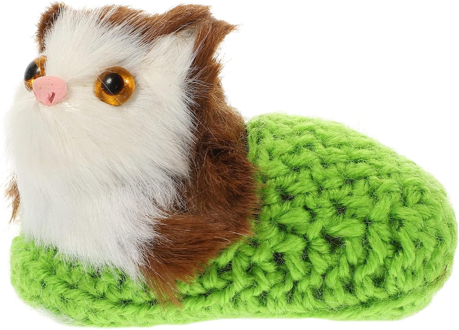 Tofficu Sleeping Cats in Slippers Doll Toy Fluffy Mini