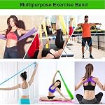 Resistance Bands for Women Long Elastic Exercise Band for Physical Therapy | 150cm Latex-Free Stretch Bands for Home Workout,Office,Travel,Gym,Yoga,Pilates,Physiotherapy Bands for elderly pregnant women