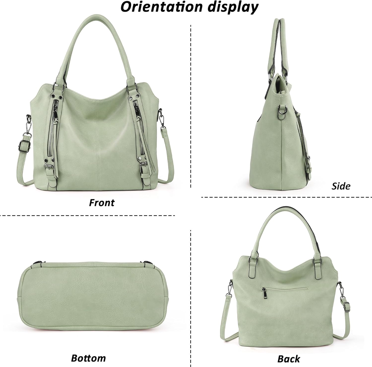 TANTOMI Tote Handbags for Women Hobo Purse and Shoulder Bags Multiple Pockets with Adjustable Strap for Work Travel Everyday