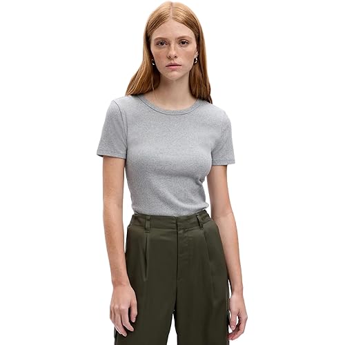 GAP Women's Short Sleeve Ribbed Tee