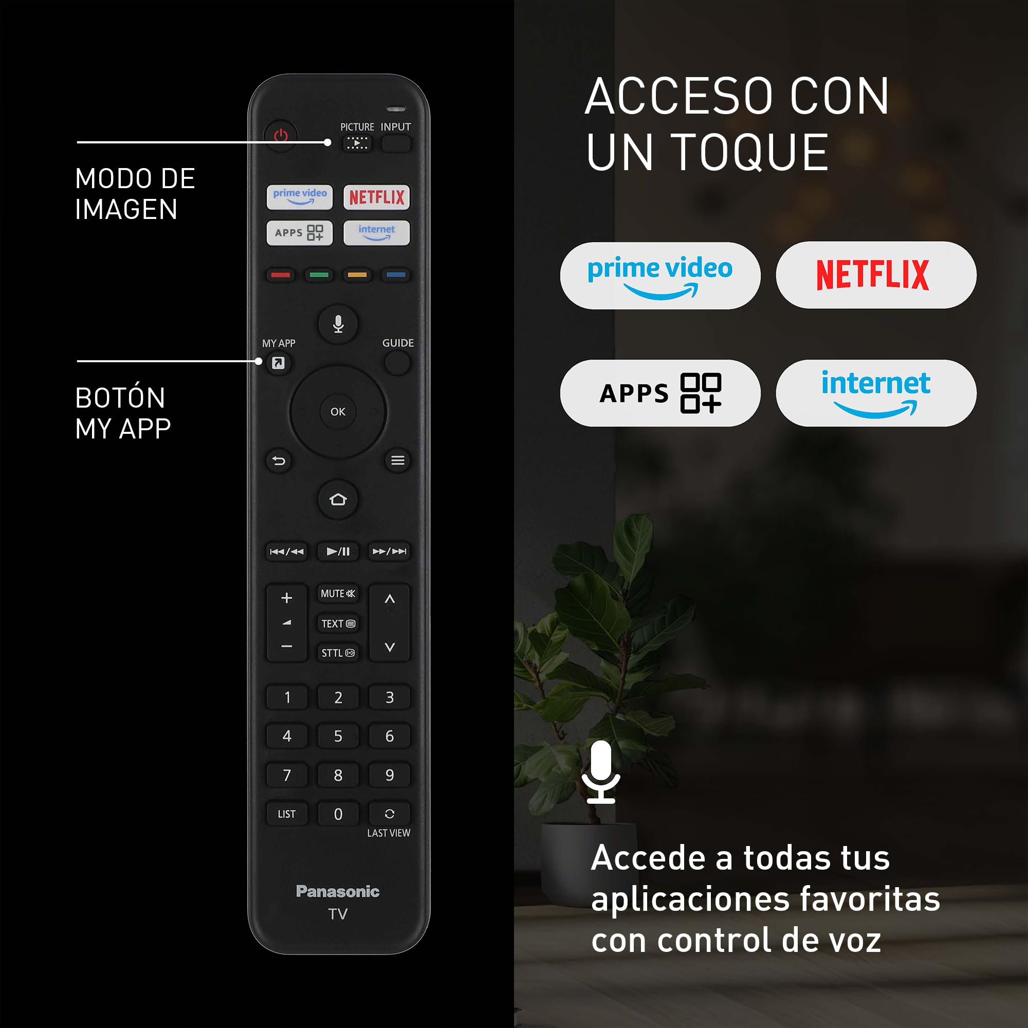 Panasonic Premium TV-43W85BEZC, Serie W85B, 43 Pulgadas, Smart TV 4K Ultra HD QLED, 120 Hz, Fire TV, Dolby Vision y Atmos, Modo Juego Extremo, Compatible con Alexa, Apple, Bluetooth, Negro