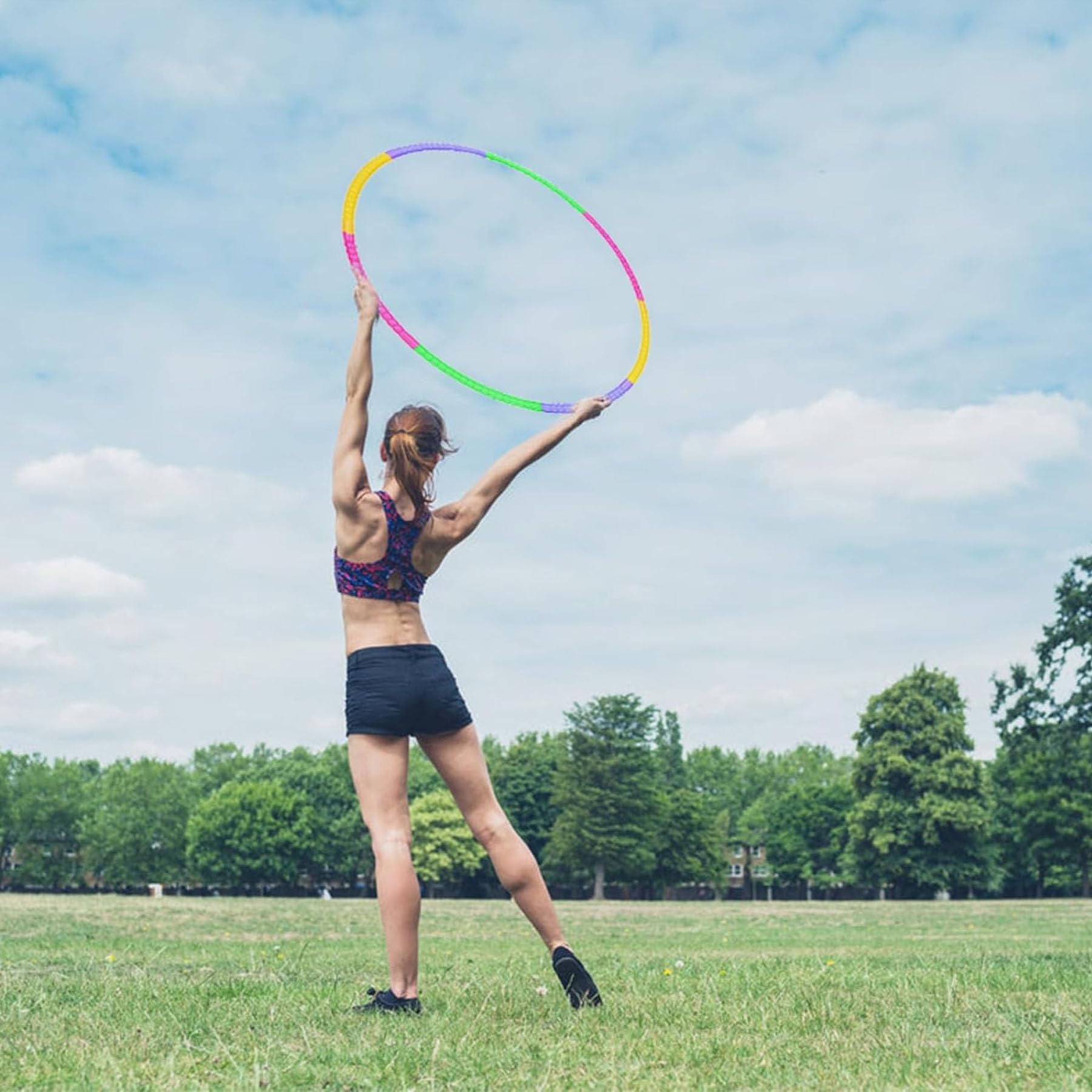 Cerceau Hula Hoop 7 Sections Réglable - Fitness Et Jeu Pour Enfants/adultes