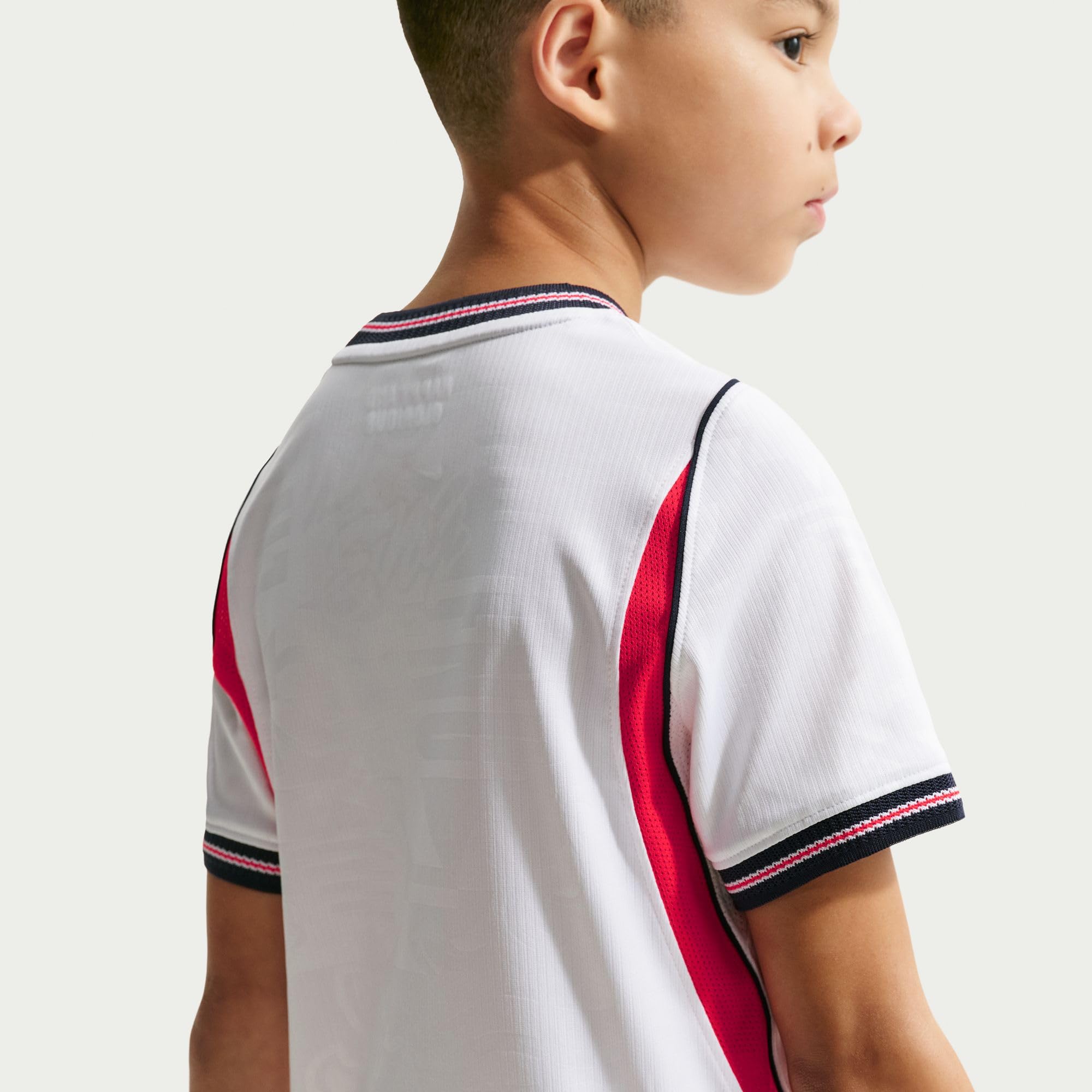 Nike England National Team Dri-Fit Stadium Home T-Shirt Unisex - Bambini e Ragazzi (Pacco da 1)