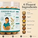 Dhrona Jowar Laddu with Jaggery & Pure Ghee | Sorghum Millet Ladoo with Almonds & Walnuts | High Protein & Fibre, Gluten Free | No White Sugar, No Preservatives | Healthy Millet Laddu (200g) gallery image