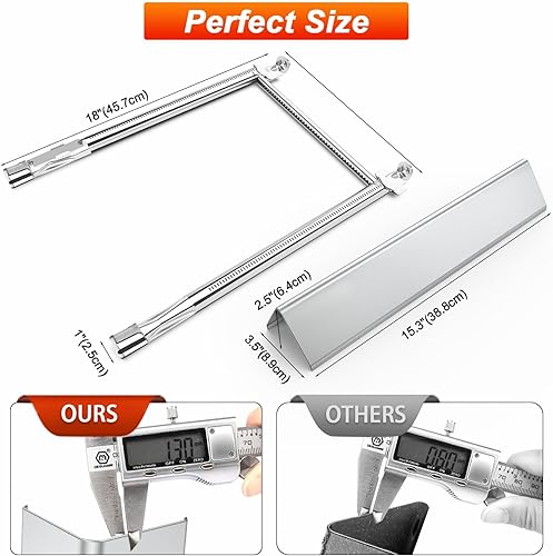 Miniatura 39 de Uniflasy 69787 - Tubos de quemador de parrilla para Weber Spirit y GS4 Spirit II serie 300, Spirit E310 E320 S310 S320 E330 S330 304 parrillas