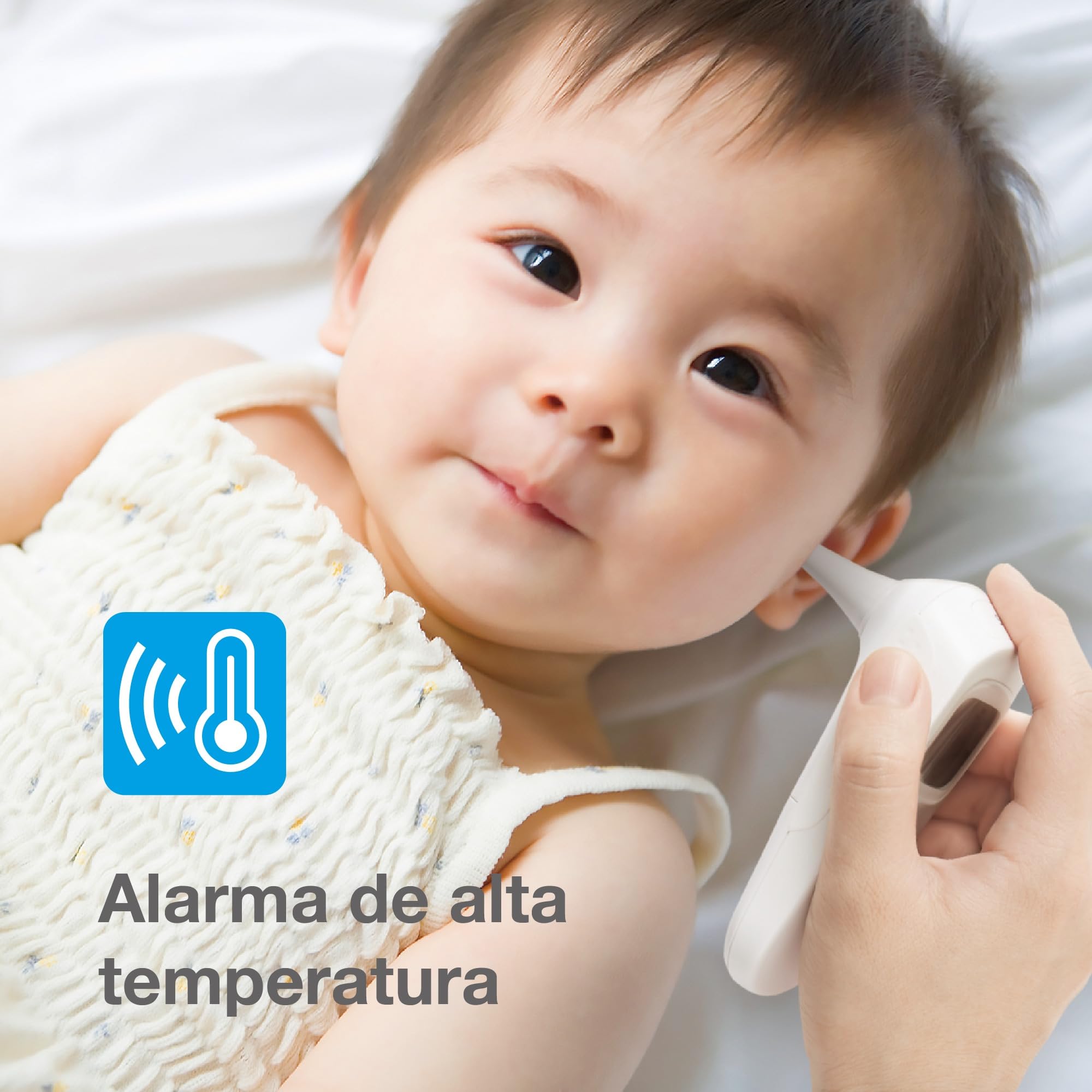 Citizen Termómetro digital CTD711 para frente y oído adultos niños bebés 4 modos 1 segundo White