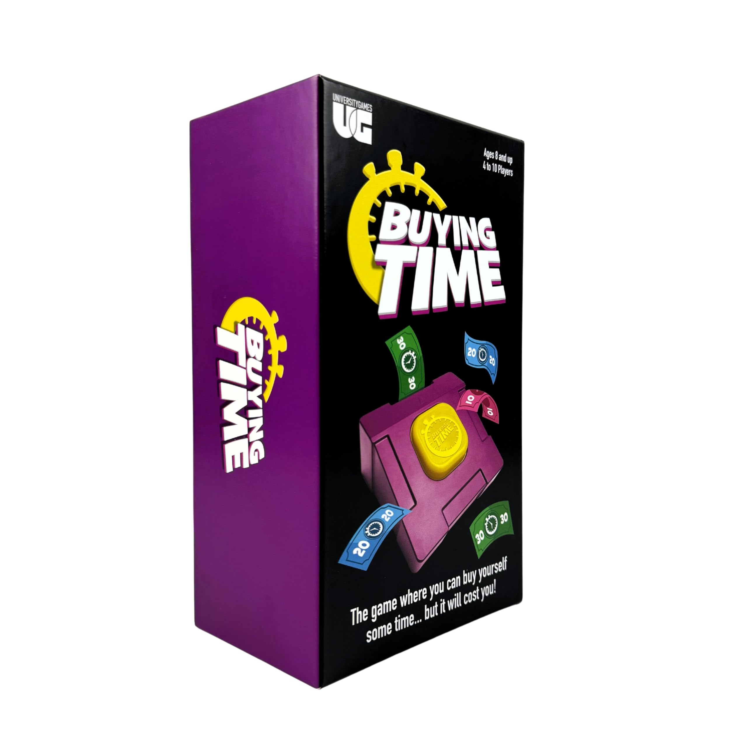 Buying Time Board Game, Ages 8+, 4-10 Players, Team Strategy Game, Blue