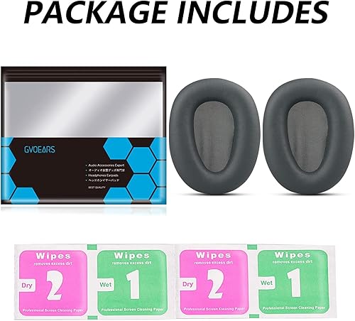Miniatura 7 de GVOEARS - Almohadillas de repuesto para auriculares Sony WH-CH700N710N, almohadillas profesionales para auriculares Sony, piel de proteína premium y