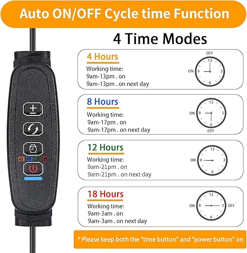 Miniatura 3 de Luces de cultivo negras para plantas de interior, 168 luces LED de clip para plantas, lámparas LED de espectro completo con cuello de cisne flexible