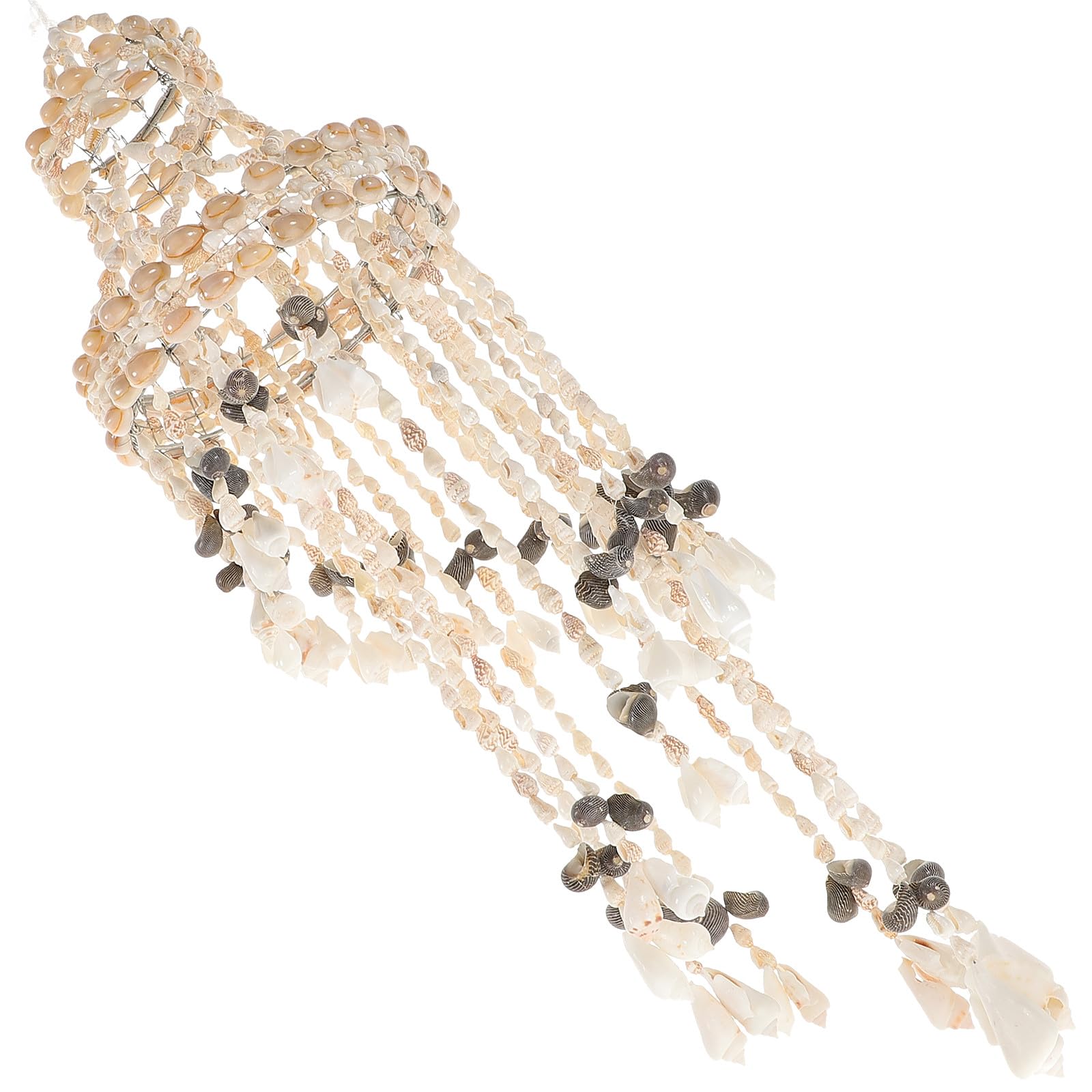 Carillon éolien coquillage naturel 60 cm de haute qualité pour salon et chambre