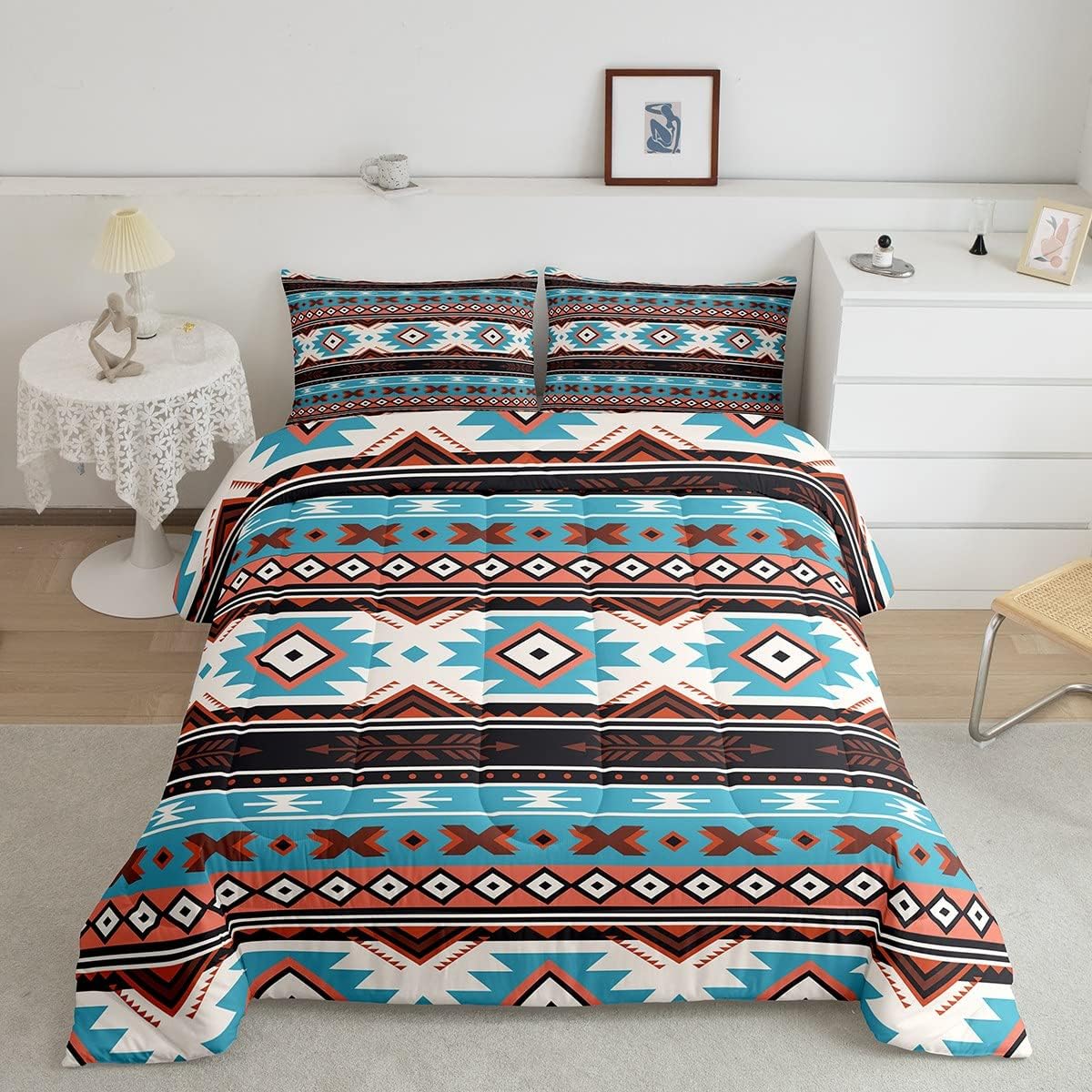 Erosebridal Aztec Comforter Set Queen Southwestern Bedding