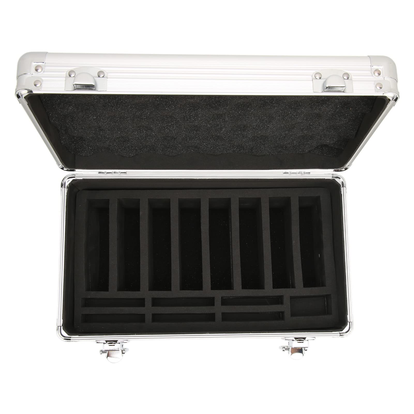 Caja de Almacenamiento de Disco Duro de 14 Bahías para 8 Bahías de 3,5 Pulgadas, 6 Bahías de 2,5 Pulgadas HDD, Caja de Disco Duro de Aluminio Y EVA, Caja de Protección de Disco Duro a Prueba de Golpes