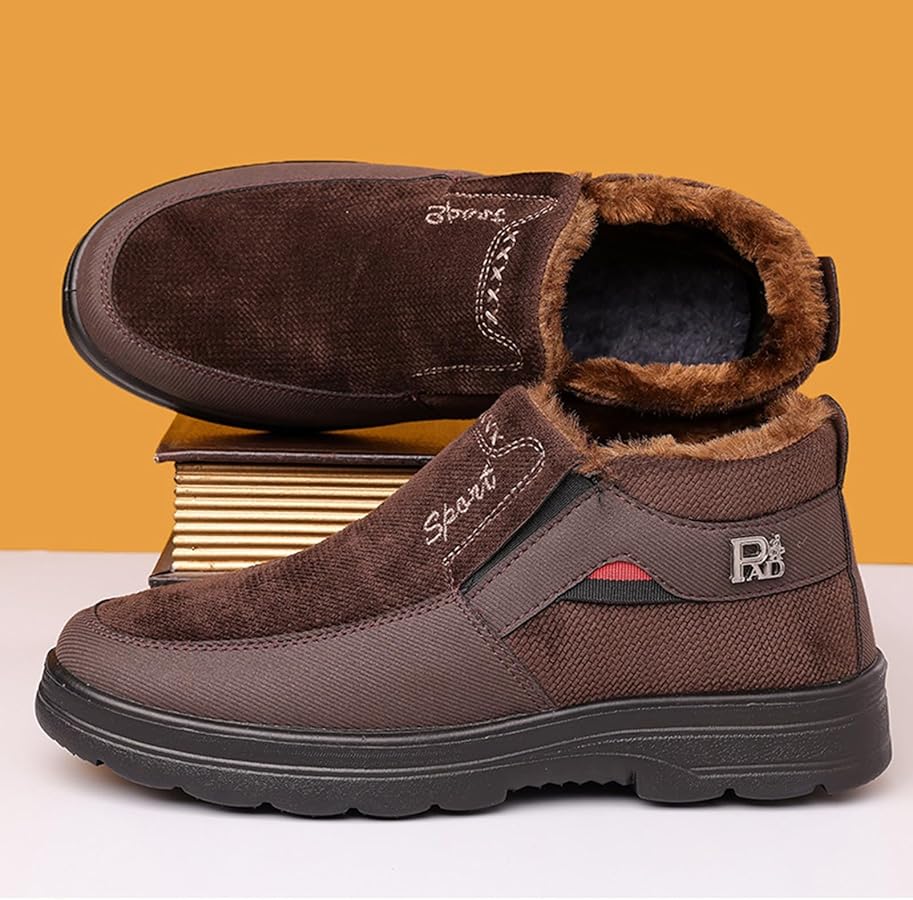 Bottes D'hiver Pour Homme Doublées Polaire épaisse | Chaussures Antidérapantes Légères Et Chaudes | Pour Neige, Randonnée, Sports D'extérieur - 8