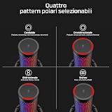 HyperX Quadcast 2 USB Microphone for Gaming, Streaming and Podcasting | On-Board Controls | LED Lighting | Quick Release Shock Mount | Built-in Arm/Stand Mount | PC, Mac, PS5, PS4 | USB-C | Black - 4