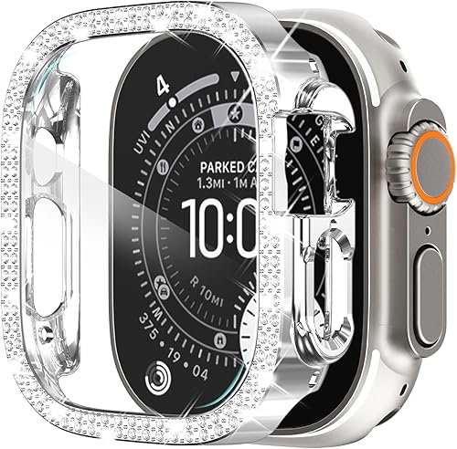 Miniatura 41 de KADES - Funda protectora brillante compatible con Apple Watch Series SE, SE 2022, 6, 5 y 4 de 40 mm, con protector de pantalla incorporado (40 mm,