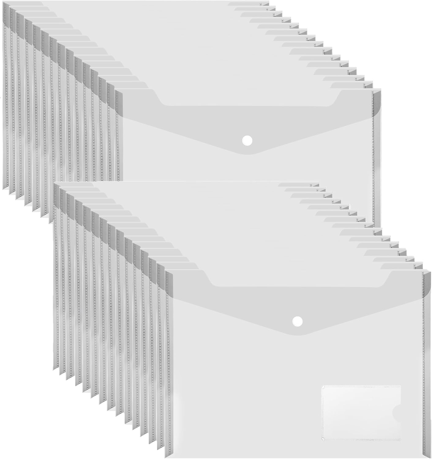 Plastic Envelopes Wallets, MerryNine 30 Pack A4 Clear Document Folder ...