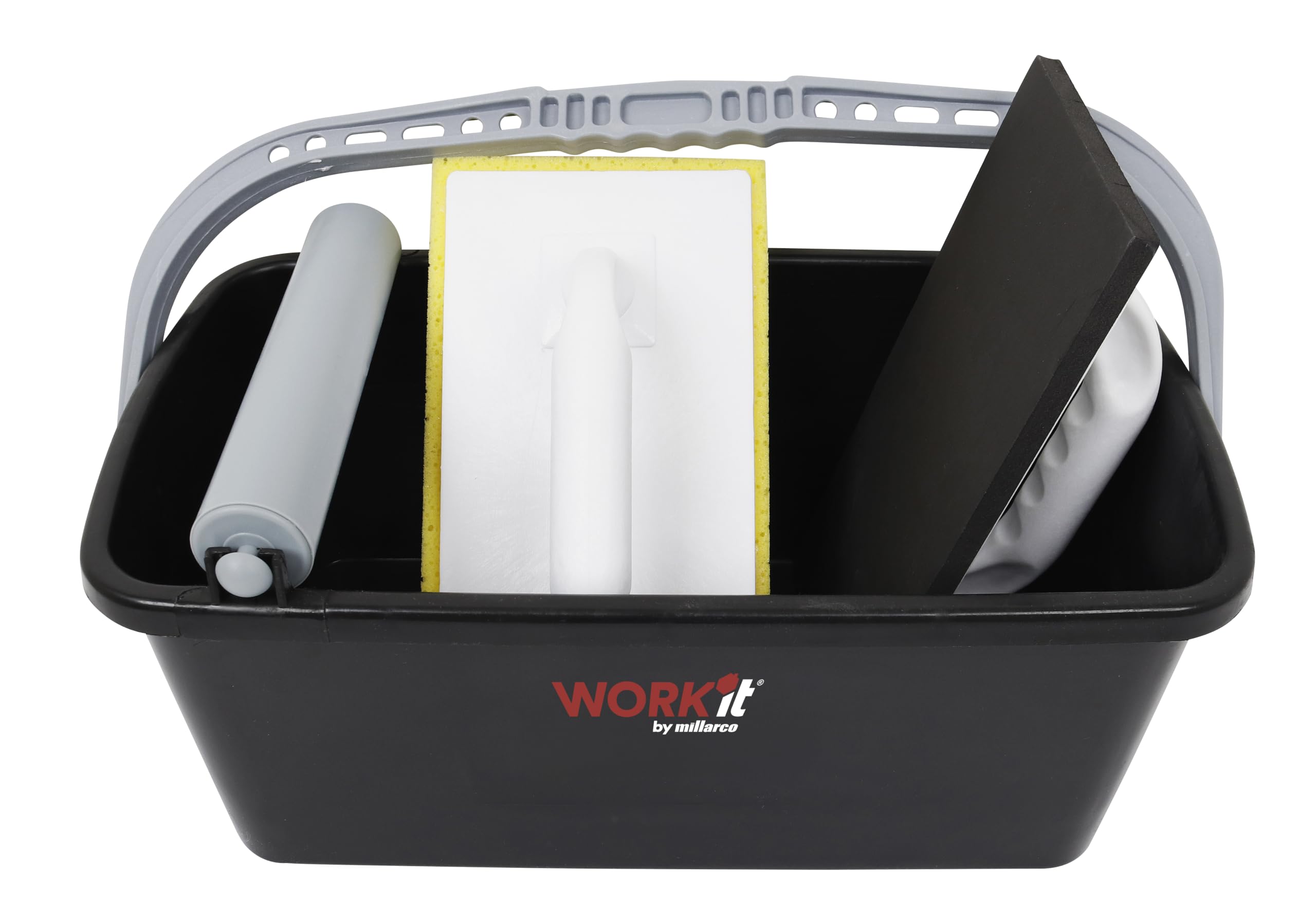 Kit de jointoiement carrelage Home it avec seau 12L rouleau et taloche