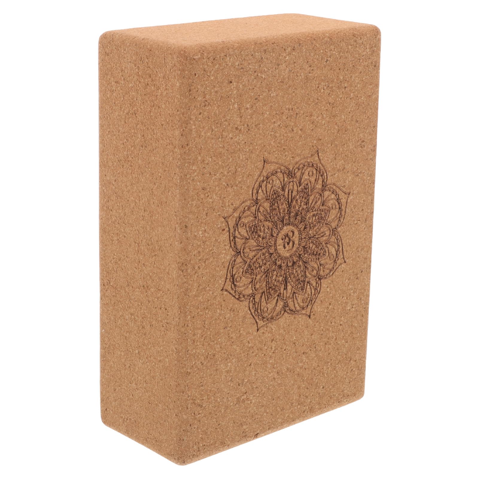 Yoga Trainingsblock aus Kork mit Hoher Dichte, Mandala Muster