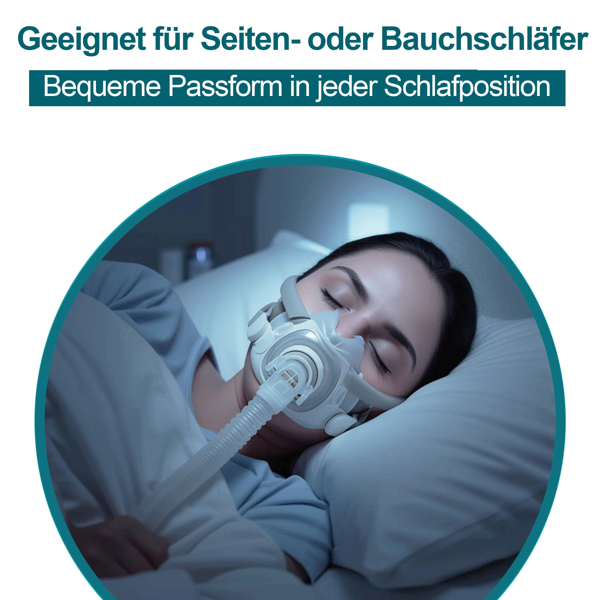AirFit F40 Ersatzkissen und Kopfband | Weiche Silikondichtung, Verstellbares Kopfband, Sicherer & Bequemer Sitz | Kompatibel mit AirFit F40 Maske (Mittel)