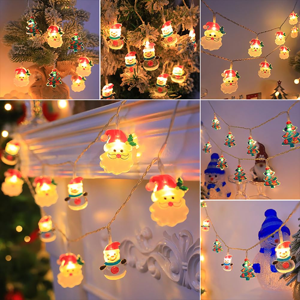 Guirlande Lumineuse, décoration d'arbre de Noël, Guirlande Lumineuse créative et esthétique, LED, Blanc Chaud, Fil de cuivre, décorations de Noël, décoration de fête