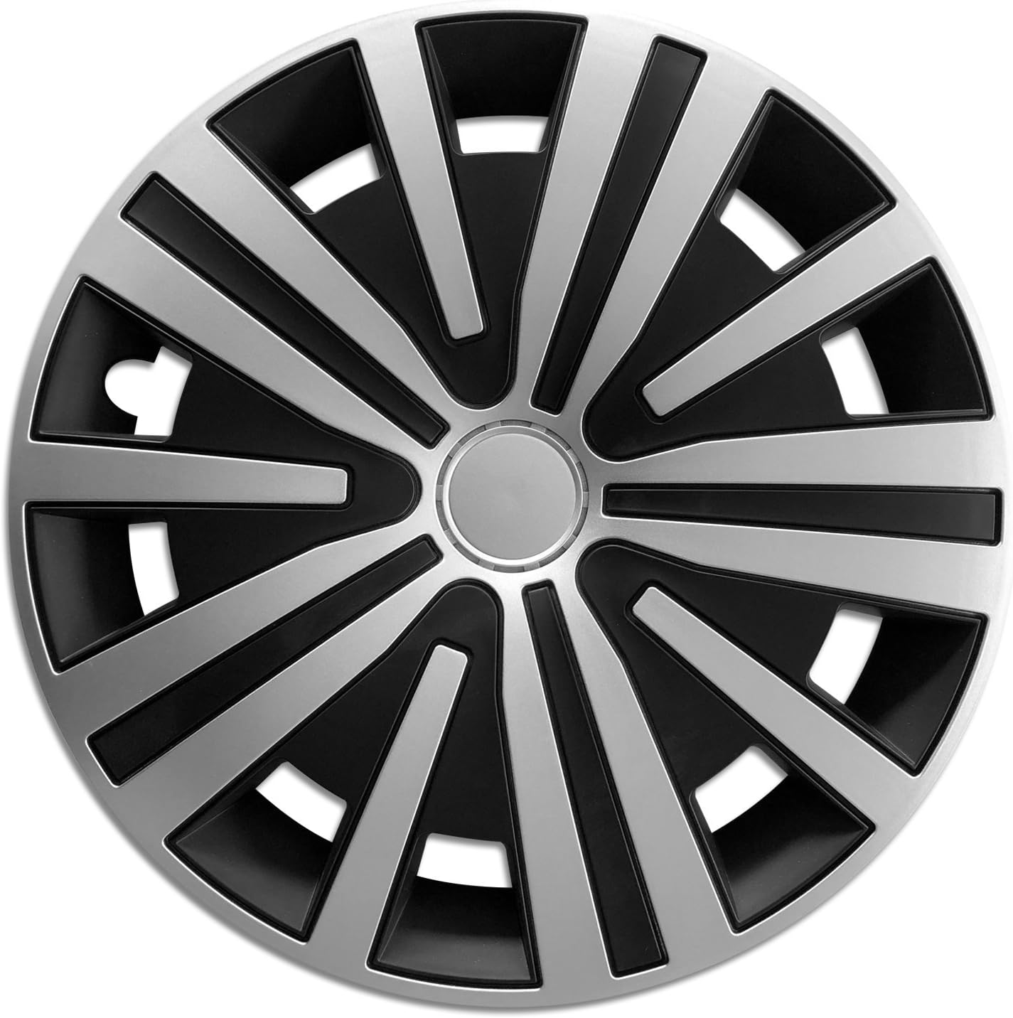 Radkappe Radzierblende Schwarz Silber 16 Zoll OnlineWaren Radkappe Radzierblende Schwarz Silber 16 Zoll OnlineWaren