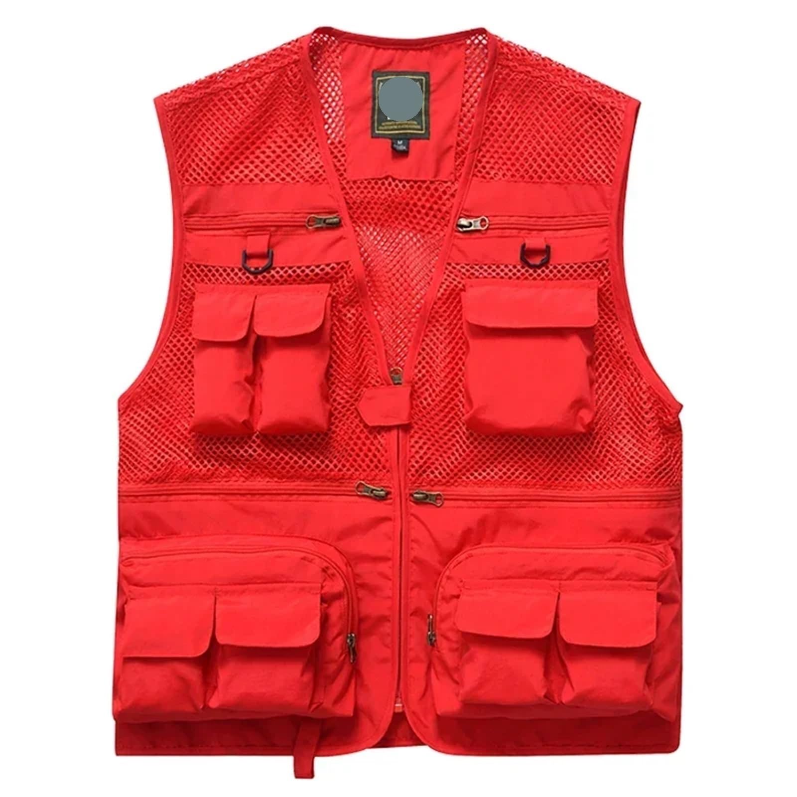 Chaleco multibolsillos for hombre, for verano, camping, trabajo al aire libre, caza, pesca, senderismo, escalada para Pesca