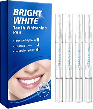 4PCS Teeth Whitening Pen,Teeth Whitener for Stain Removal, Fast-Acting, Stain Remover for Teeth,Smile Brightening at Home