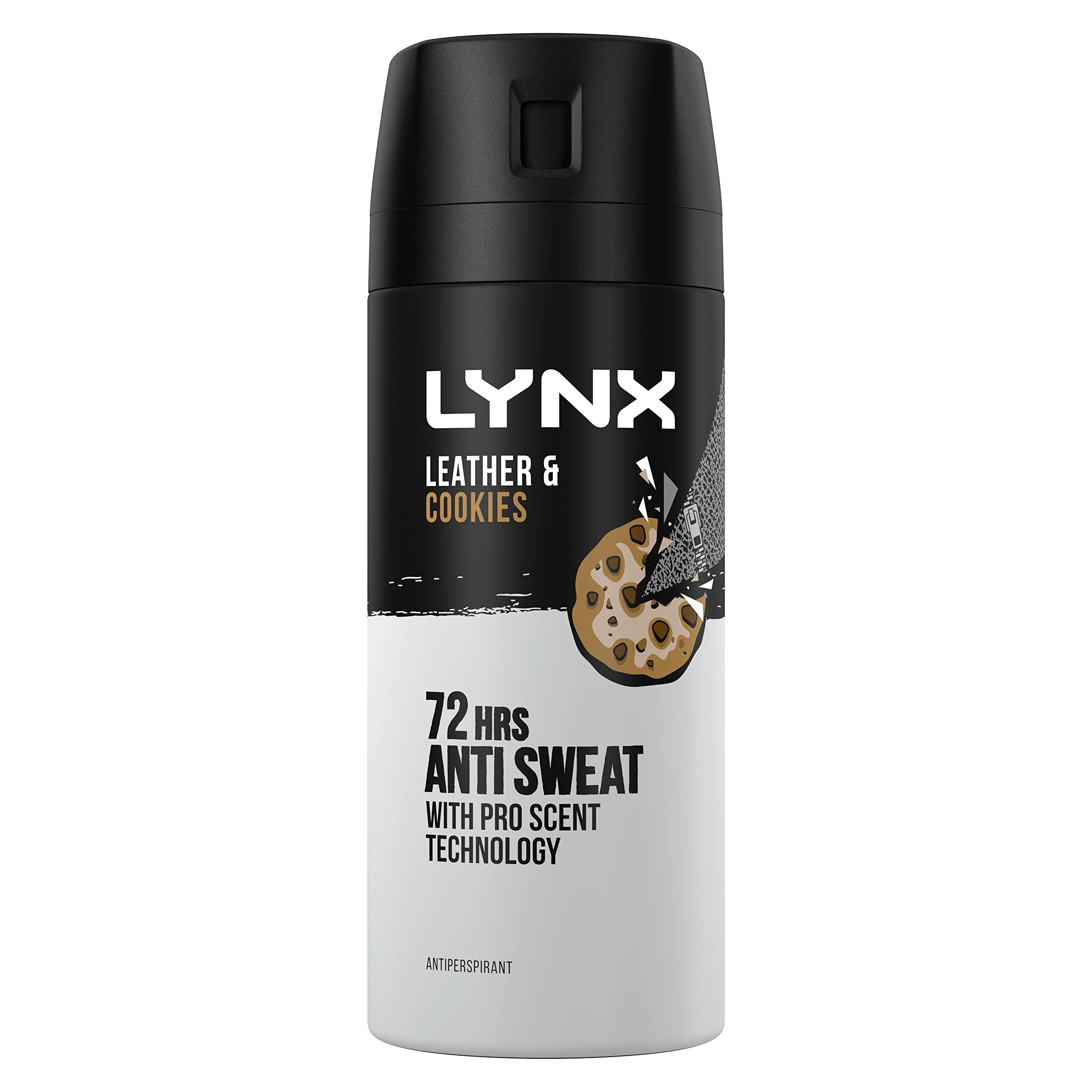 Lynx Leather Cookies Anti-Perspirant Deodorant 72h protection spray for  men Pro Scent Technology aerosol 150 ml