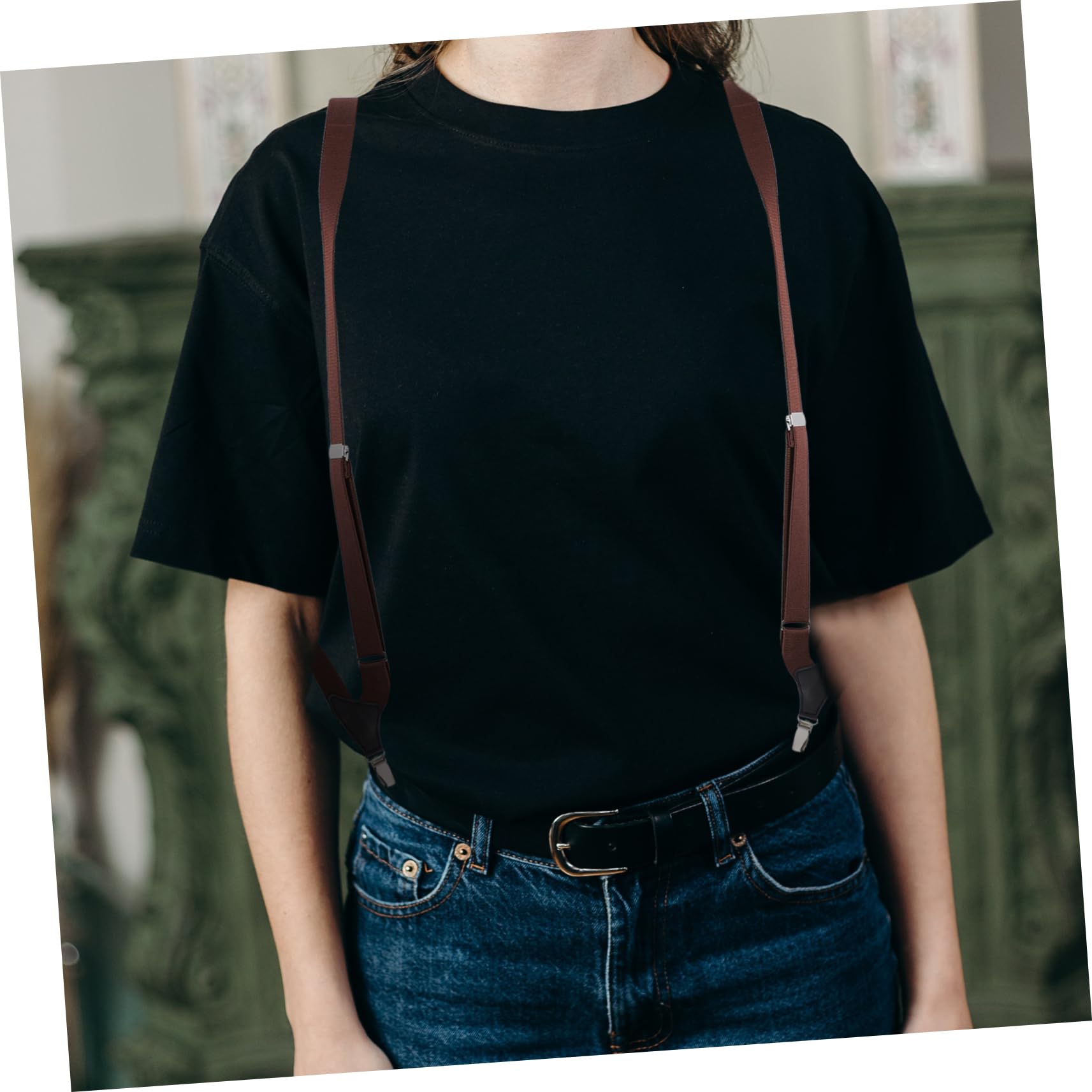 Lot De 3 Bretelles Réglables Pour Pantalons Pour Hommes Et Femmes Design À Clip Élastique Pour Plus De Confort