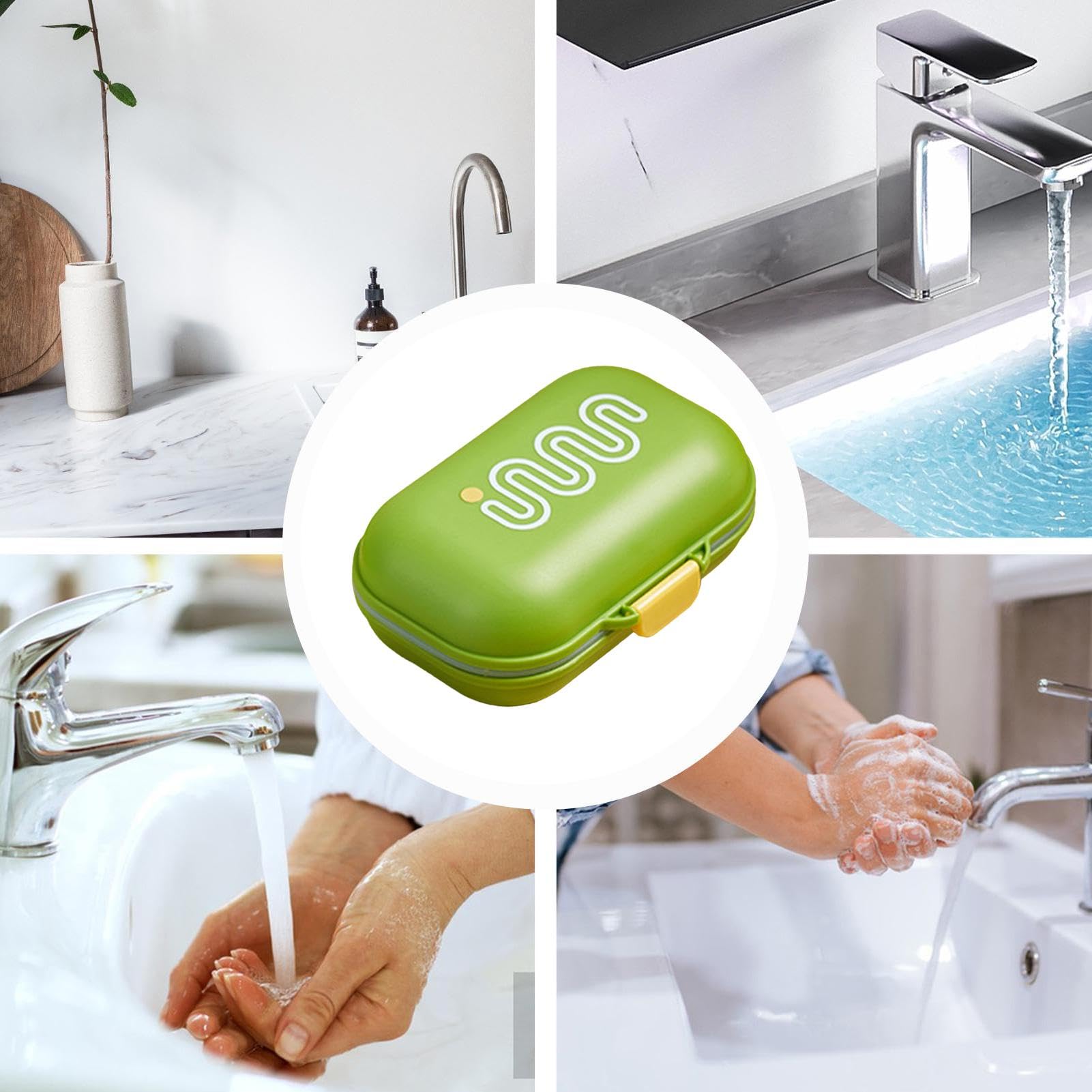 Portasapone Da Viaggio A Tenuta Stagna Con Coperchio E Design Drenante, Contenitore Portasapone Per Bagno, Palestra, Campeggio