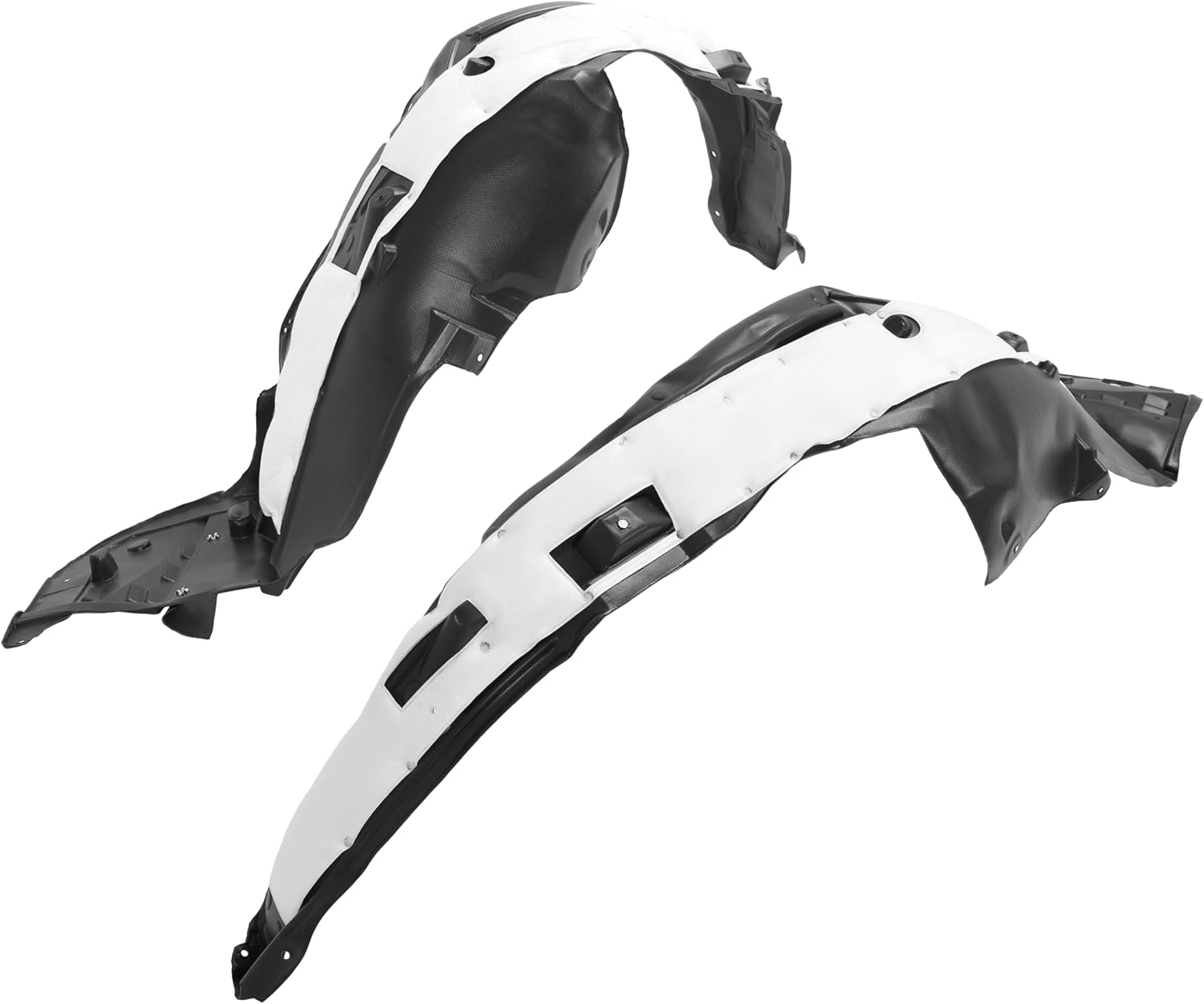 Front Inner Fender Liner Compatible with 2016-2017 Honda Accord Sedan Replacement for HO1248157 HO1249157 74150T2AA01 74100T2AA01 Wheel Liner Splash Shield Splash Guard Driver & Passenger Side