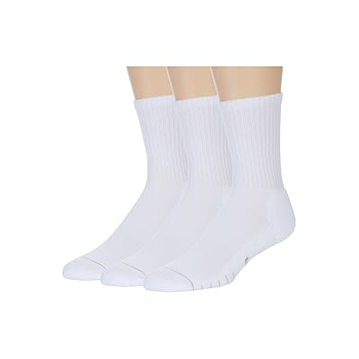 Eurosock Slam Cool Crew 3 Pack Crew Cut Socks Shoes White