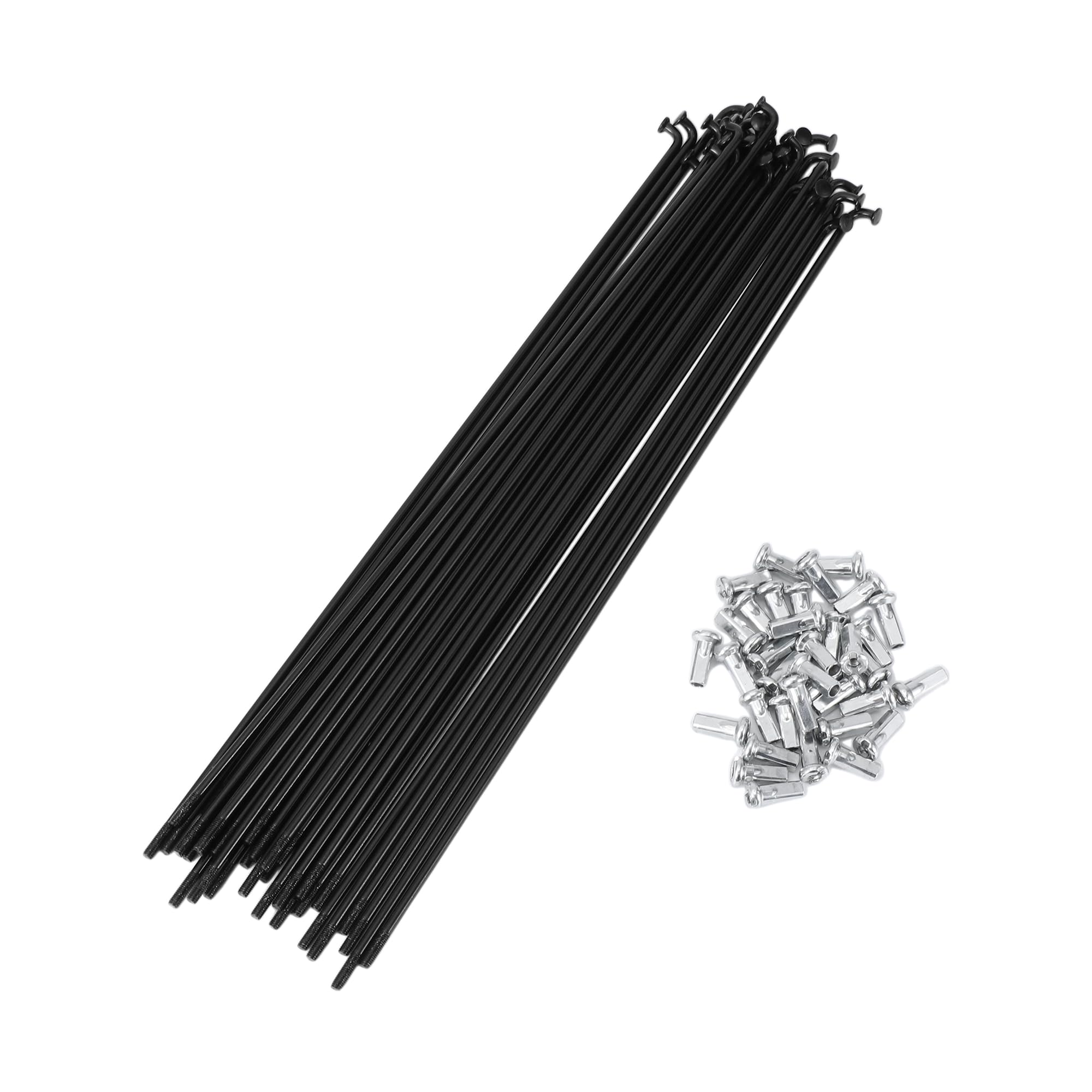 VekAuto 36 Set 12G Bicycle Spokes 231mm Bike Wheel Spokes 45 Steel Black