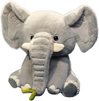 Elephant Plush, Plush Toy, Big Ears Elephant Doll, Stuffed Elephant Animal, 9.84-inch Size Big Ears Design Ultra Soft Material Stuffed Animal Elephant Plush Toy Compact Size Suitable for Kids