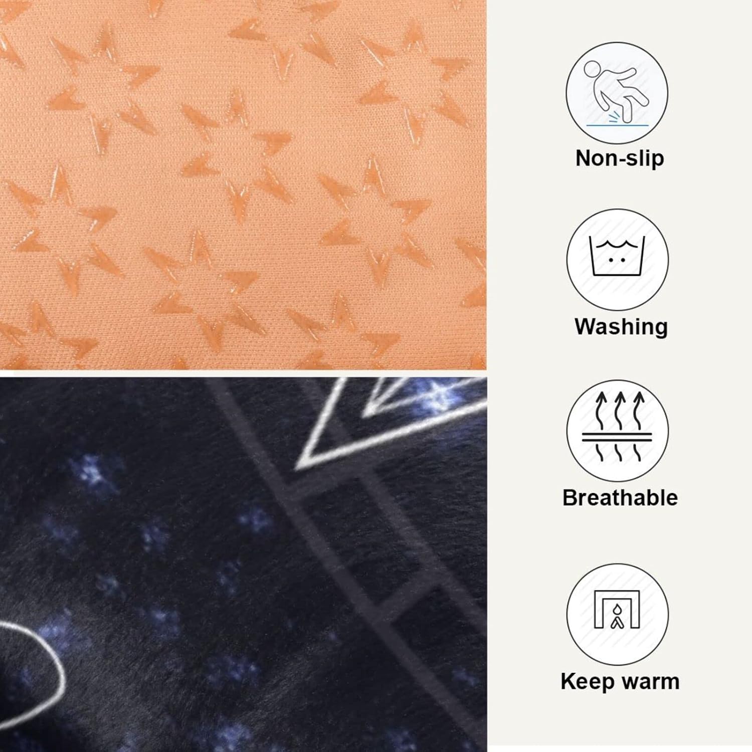 review Moon Star Dog Bed Cat Bed Soft Washable Pet Crate Mat Non Slip Rectangle Comfortable Kennel Pads for Indoor Small Medium Large Dogs Cats, 24 x 36 Inch